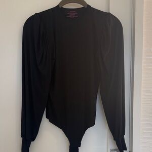 Commando Black Long Sleeve Bodysuit
